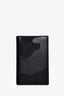 Valentino Black Leather/Canvas Camouflage Patterned Passport Holder