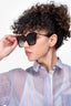 Louis Vuitton Black/Monogram Acrylic/Leather Sunglasses