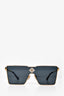 Louis Vuitton Gold Toned Crystal Embellished 'Cyclone' Sunglasses