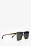 Louis Vuitton Gold Toned Crystal Embellished 'Cyclone' Sunglasses