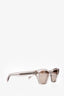 Oliver Peoples Clear Acrylic Square Framed Sunglasses