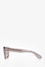 Oliver Peoples Clear Acrylic Square Framed Sunglasses