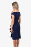 Chiara Boni La Petite Robe Navy Blue Sleeveless Midi Dress Size 40