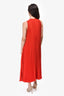 Vince Copper Red Pleated Maxi Dress Size S