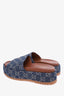 Gucci Blue Denim GG Platform Slide Sandals Size 39.5