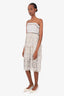 Zimmermann Blue/Beige Striped Meridian Sun Dress Size 2