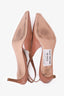 Gianvito Rossi Brown Leather 'Lindsay 55' Slingback Pumps Size 37.5