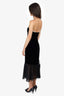 Reformation Black Velvet Midi Dress Size 0