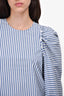 Sea New York Blue & White Pinstripe Cotton Top Size 2