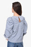 Sea New York Blue & White Pinstripe Cotton Top Size 2