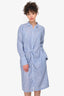 Vince Blue/White Pinstripe Cotton Button Down Dress Size 2