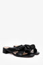 Stuart Weitzman Black Twisted Leather Heeled Sandals Size 8