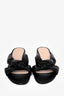 Stuart Weitzman Black Twisted Leather Heeled Sandals Size 8