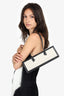 Recto Beige/Black Canvas Envelope Bag