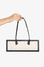 Recto Beige/Black Canvas Envelope Bag