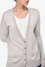 Vince Beige V Neck Cardigan Size S