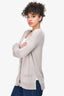 Gilet col en V beige Vince taille S