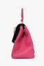 Christian Dior 2015 Pink Pebbled Leather Medium 'Be Dior' Top Handle Bag