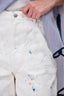 John Elliott White Paint Splattered Jeans Size 2