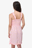Faithful The Brand Baby Pink/Yellow Floral Printed Sleeveless Mini Dress Size M