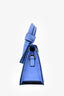 Jacquemus Blue Suede Leather Le Chiquito Noeud Top Handle with Strap
