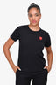 Play Comme des Garcons Black Heart Patched T-Shirt Size M