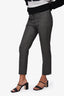 Prada Grey Wool Check Slim Trousers Size 42