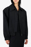 Fax Copy Express Black Zip-up Jacket Size M