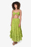 Rococo Sand Green 'Sasha' Bandeau Top + Long Skirt Set Size S