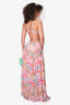 Rococo Sand Pink/Multicolour Beaded Cut-out 'Rio' Dress Size S