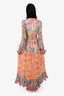 Rococo Sand White/Pink Cut-Out Tiered Hi-Low 'Nesh' Dress Size XS