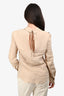 Altuzarra Beige Linen Button Up Blouse Size 36