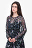 R13 Black Silk Floral Dress Size S