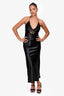 Grace Loves Lace Black Satin/Lace Maxi Dress Size XS