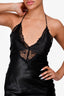 Grace Loves Lace Black Satin/Lace Maxi Dress Size XS