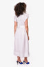 Ulla Johnson White Cotton Embroidered Poplin Midi Dress Size 2