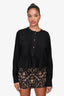 Isabel Marant Etoile Black Cotton Pleated Top Size 38