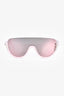Fendi Pink Polarized Rimless Pearl Sunglasses