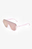 Fendi Pink Polarized Rimless Pearl Sunglasses