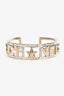 Pre-Loved Chanel™ 2017 Gold-Tone Crystal CC Star Cuff (As Is)