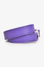 Hermès Purple Leather Pavane Double Tour Bracelet