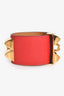 Hermès Red Epsom Leather Collier de Chien Bracelet