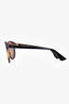 Christian Dior Brown Matte Tortoise Shell Reflective Sunglasses