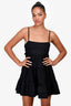 Faithfull the Brand Black Strappy Tiered Mini Dress Size XS