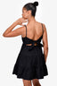 Faithfull the Brand Black Strappy Tiered Mini Dress Size XS