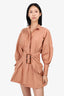 C/MEO Collective Tan Belted Shirt Dress Size S