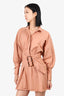 C/MEO Collective Tan Belted Shirt Dress Size S
