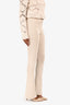 Jacquemus Beige Ribbed Wide Leg Pants Size 36