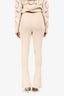 Jacquemus Beige Ribbed Wide Leg Pants Size 36