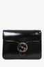 Gucci Black Patent Leather Dollar Interlocking Crossbody Bag